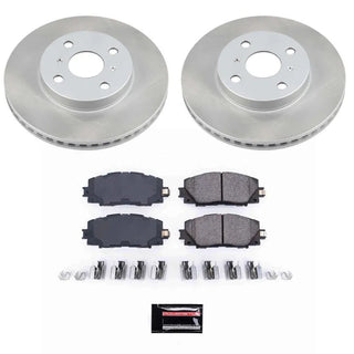 PowerStop Rotor Kit (FRONT): Toyota Yaris 2007 - 2018, Scion iQ 2013