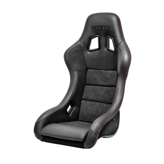 Sparco QRT-C Fixed Back Racing Seat with Carbon Fiber Shell & Red Stitch