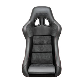 Sparco QRT Performance Fixed Back Racing Seat: Fits Most Models w/ Red Stitching