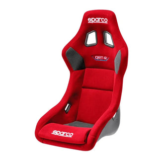 Sparco QRT-R Fixed Back Racing Seat Red: Fits Most Models