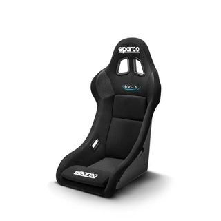 Sparco Evo S QRT Fixed Back Racing Seat Black: Fits Most Models