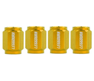 Project Kics Leggdura Racing Gold Valve Cap: Fits Most Models