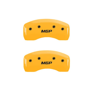 MGP Caliper Covers (FRONT AND REAR): Subaru BRZ (13-24) w/ Black Finish Silver Engraved