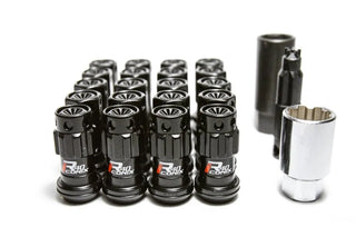 Project Kics Iconix Locking Lug Nuts w/ Black Caps: Most Subaru Models M12x1.25