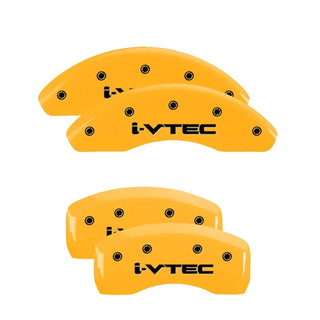 MGP Caliper Covers (FRONT AND REAR): Subaru BRZ (13-24) w/ Yellow Finish Black Ch