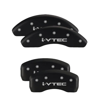 MGP Caliper Covers (FRONT AND REAR): Subaru BRZ (13-24) w/ Red Finish Silver Ch
