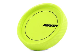 Perrin Performance Oil Cap Round Style Neon Yellow: Most Subaru Models