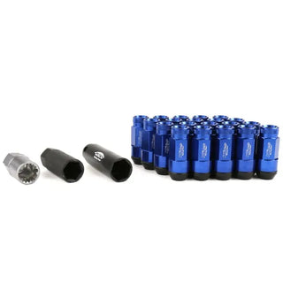 Project Kics Leggdura Racing Shell Type Lug Nut (Black/Blue Shell): Fits Most Subaru Models