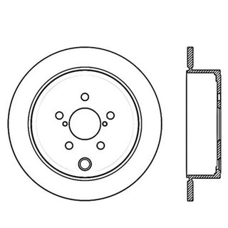 Stoptech Power Slot Rotor (REAR): Subaru BRZ (13-16)