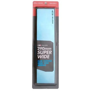 BLOX Racing Super Wide Mirror (290mm) w/ Blue Tint: Fits Most Models