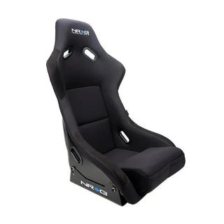 NRG Fiber Glass Fixed Back Racing Seat (LARGE) Black: Fits Most Models