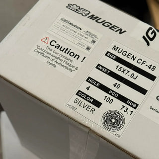 Mugen CF48 / Silver | 15x7 | 4x100 | +40mm Offset