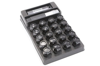 Project Kics Leggdura Racing Shell Type Lug Nut Set: Fits Most Subaru Models (Black) 35mm