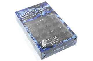 Project Kics Leggdura Racing Shell Type Lug Nut Set: Fits Most Subaru Models (Black) 35mm