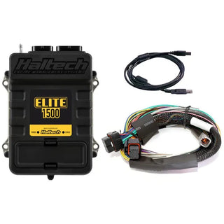Haltech Elite 1500 Standalone ECU: Fits Most Models w/ 8 Foot Long Basic Flying Lead Harness
