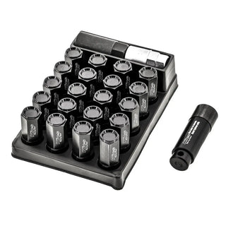 Project Kics Leggdura Racing Shell Type Lug Nut (Black Shell): Fits Most Subaru Models