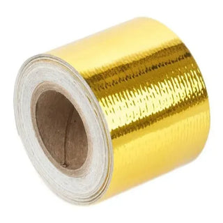 Torque Solution Gold Reflective Heat Tape 2.0 Inch X 15 Feet: Fits Most Models