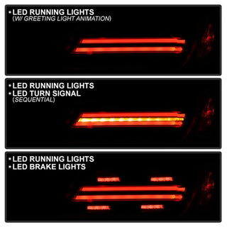 Spyder Apex Full LED Tail Lights: Subaru BRZ & Toyota GR86 (22+)