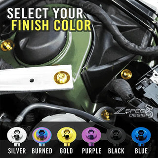 ZSPEC Seat-Rails Dress Up Fastener Kit Grade-5 Titanium Front Bolts for 2023-2026 Toyota GR Corolla