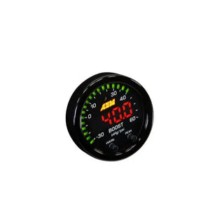 AEM X-Series Boost Gauge: 60 PSI 52mm