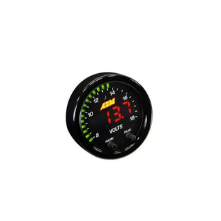 AEM X-Series Voltage Gauge Kit 8-18 Volts: Fits Most Models