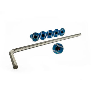 Greddy Steering Wheel Bolt Kit (6-Pieces) Titanium Burnt-Blue: Fits Most Models