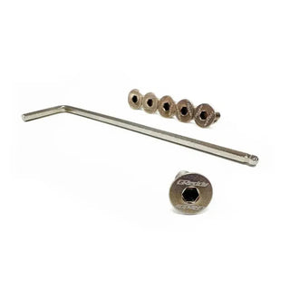 Greddy Steering Wheel Bolt Kit (6-Pieces) Titanium Gold-Raw: Fits Most Models