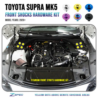 ZSPEC Front Struts Fastener Kit Grade-5 Titanium for 2020-2026 Toyota GR Supra MKV A90