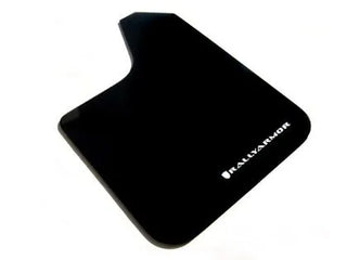 Rally Armor Basic Mud Flaps: Fits Most Models White Logo