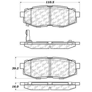 StopTech Street Touring Rear Brake Pads: Subaru BRZ & Toyota GR86 2022 - 2026