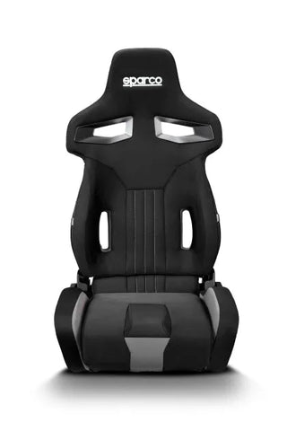 Sparco R333 Reclining Bucket Seat Black w/ Grey Accents: Fits Most Models