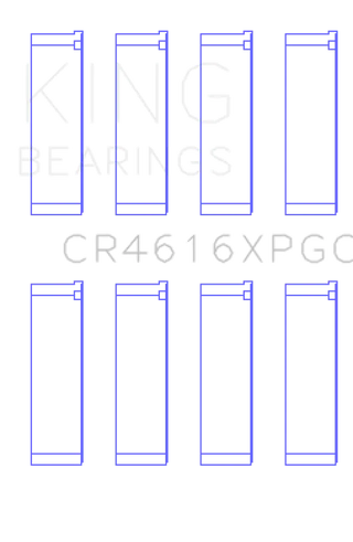 King Engine Bearings Performance Rod Bearing Set (SIZE .026): Subaru BRZ (13-22) & Toyota 86 (17-20)