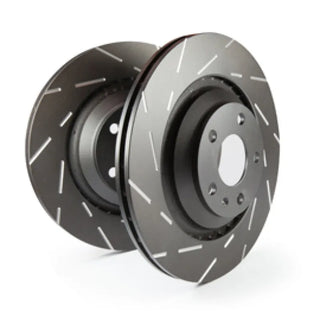 EBC USR Slotted Rear Brake Rotors (PAIR): Toyota GR Supra 2020 -6 (w/ 13" Brake Rotors)