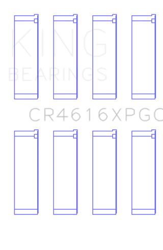 King Engine Bearings Tri-Metal Connecting Rod Bearing Set: Subaru BRZ (13-22) & Toyota 86 (17-20)