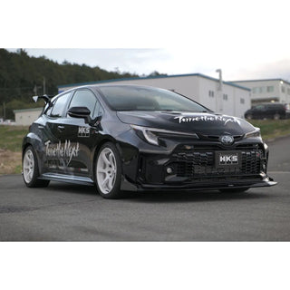 HKS Type-S Front Bumper Spoiler (FRONT): Toyota GR Corolla 2023+ w/ FRP + CFRP Endplates