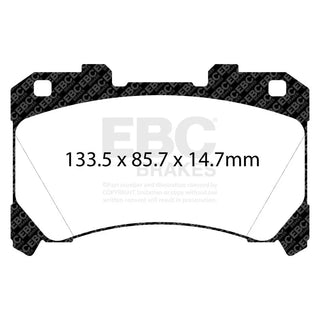 EBC Bluestuff Front Brake Pads: Toyota GR Corolla 2023 - 2026