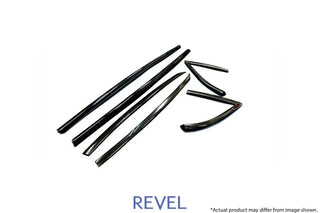 Revel GT Dry Carbon Door Window Moulding Cover: Toyota GR Supra 2020 - 2026 - 6 Pieces