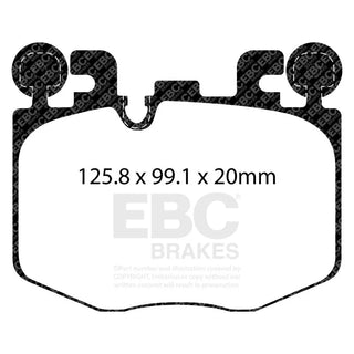 EBC Redstuff Front Brake Pads (FRONT): Toyota GR Supra 2020 - 2026 & BMW M240 Coupe 2022+