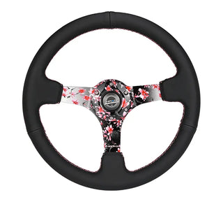 NRG Sakura Deep Dish Steering Wheel: Fits Most Models