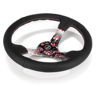 NRG Sakura Deep Dish Steering Wheel: Fits Most Models