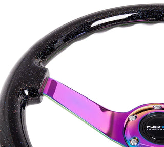 NRG Steering Wheel 350mm Deep Dish: Fits Most Scion xA/xB/tC/xD/iQ/iA/iM & Subaru BRZ/86