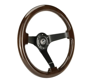 NRG 350mm Deep Dish Steering Wheel: Fits Most Models with Hub Adapter