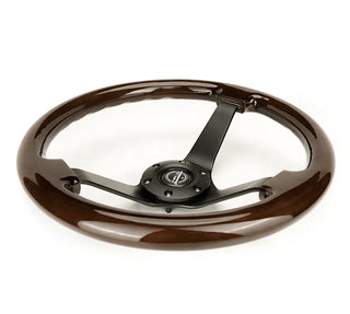 NRG 350mm Deep Dish Steering Wheel: Fits Most Models with Hub Adapter