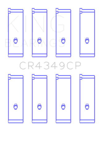 King Engine Bearings Tri-Metal Copper Lead Rod Bearing Set: Toyota/Scion 1NZ-FE