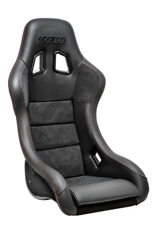 Sparco QRT-C Fixed Back Racing Seat with Carbon Fiber Shell & Red Stitch