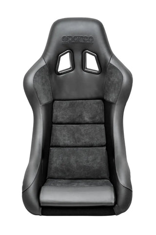 Sparco QRT-C Racing Seat w/ Gray Stitch and Carbon Fiber Shell: Fits Most Models