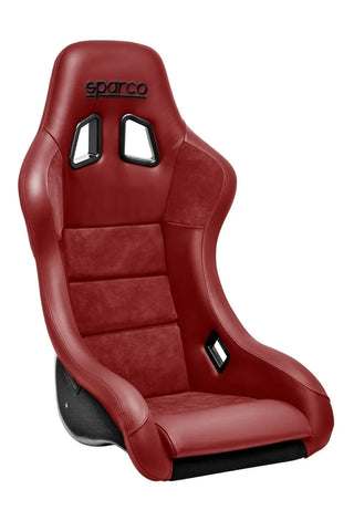 Sparco QRT-C Racing Seat: Fits Most Models w/ Red Stitch and Carbon Fiber Shell