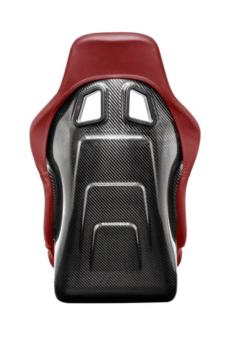 Sparco QRT-C Racing Seat: Fits Most Models w/ Red Stitch and Carbon Fiber Shell