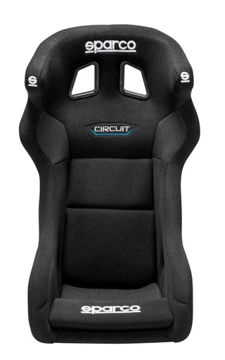 Sparco Circuit QRT Fixed Back Racing Seat Black: Fits Most Models