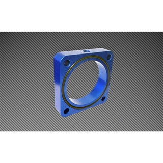 Torque Solution Throttle Body Spacer: Subaru BRZ (2013 - 2017) & Toyota 86 (2017) - Blue